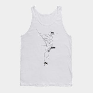 Dangerous poisonous spider spider web - Happy Halloween Tank Top